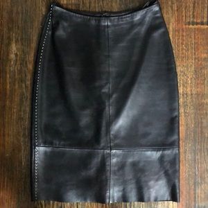 Banana Republic leather skirt
